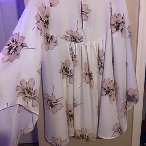 Altar’d State flowy white floral dress